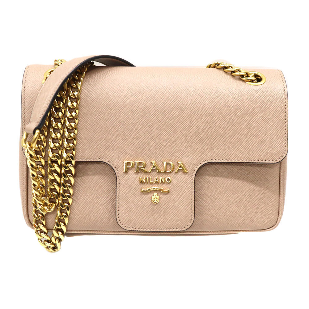 Prada Chain Shoulder Bag Beige